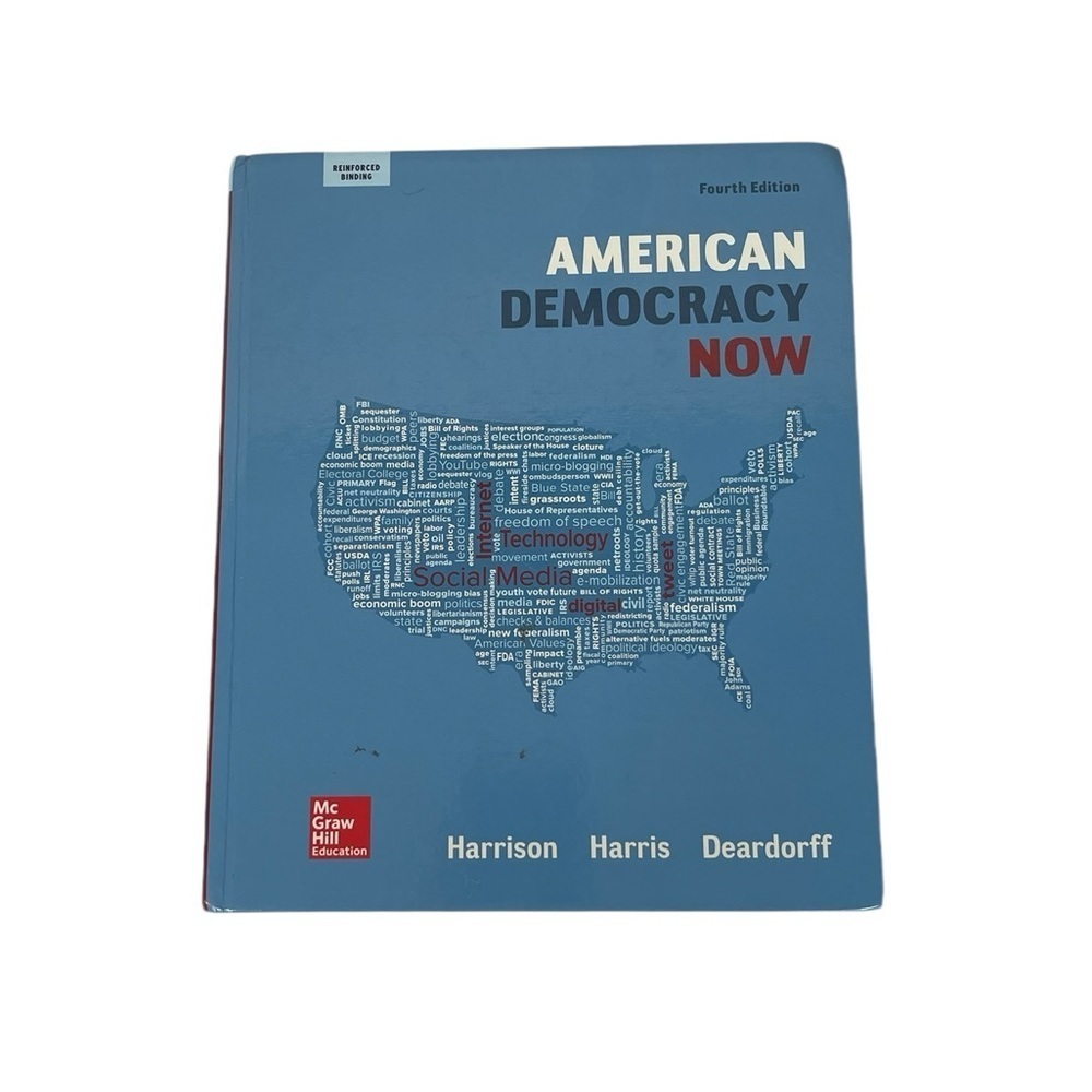 EUC American Democracy Now 4th Edition Hardcover Text Book McGraw Hill